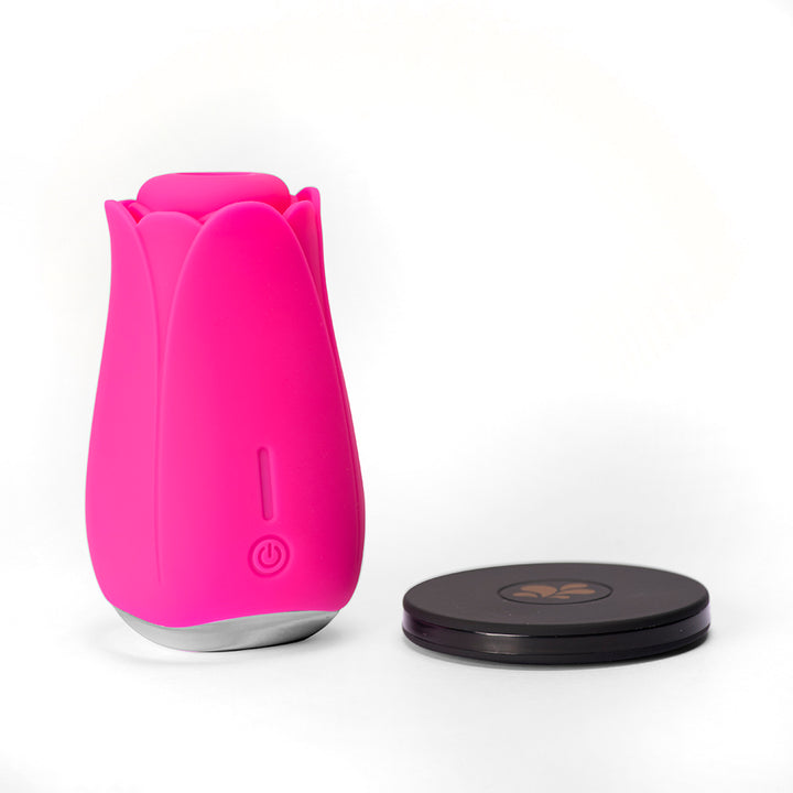 TULIP PRO 15-Function Silicone Suction Toy with Wireless Charge Pink