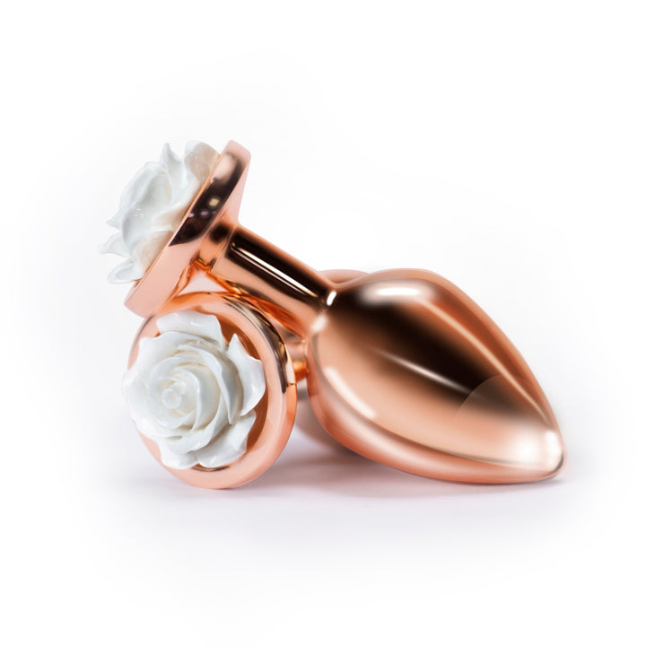 Ns Novelties Rear Assets Rose Gold Anal Plug - Med - Rainbow