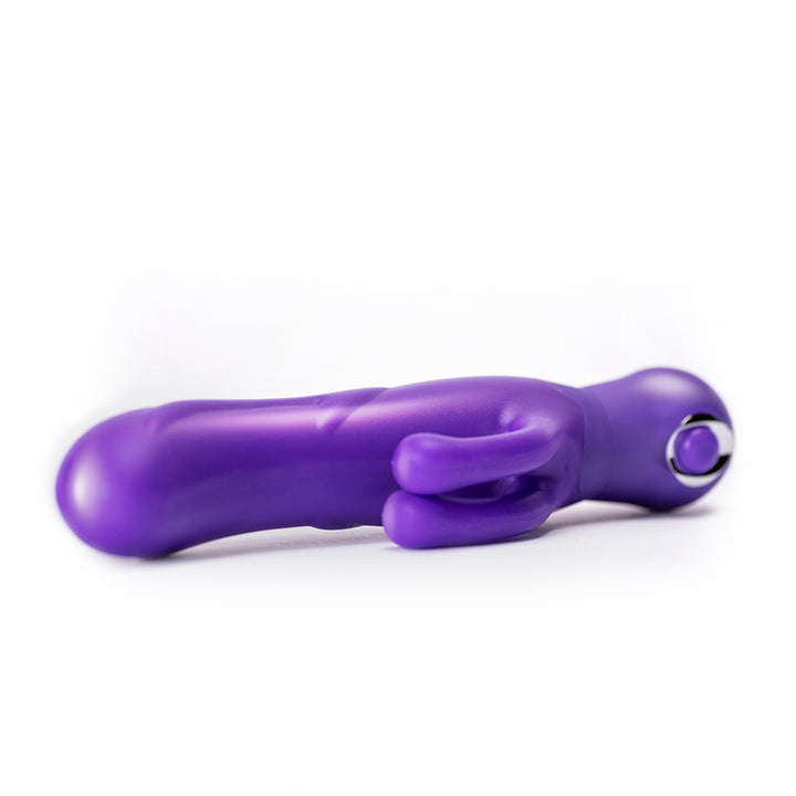 Calexotics Double Dancer Silicone Rabbit Vibrator - Purple