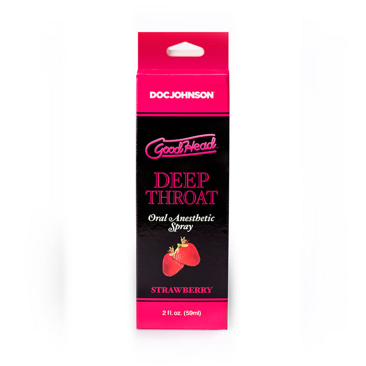 Doc Jhonson GoodHead Deep Throat Oral Anesthetic Spray Sweet Strawberry