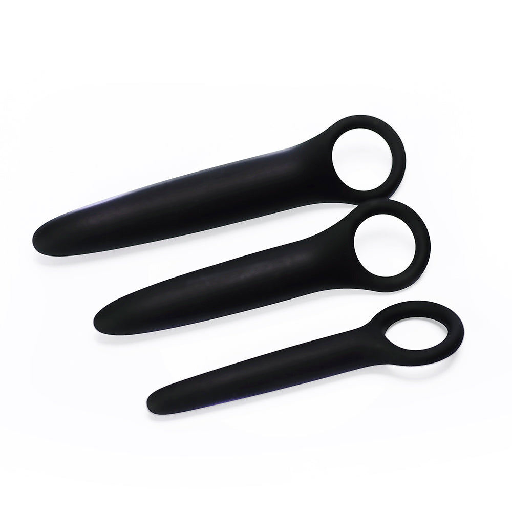 Calexotics Boundless Dilator Trio Silicone Probe Set - Black