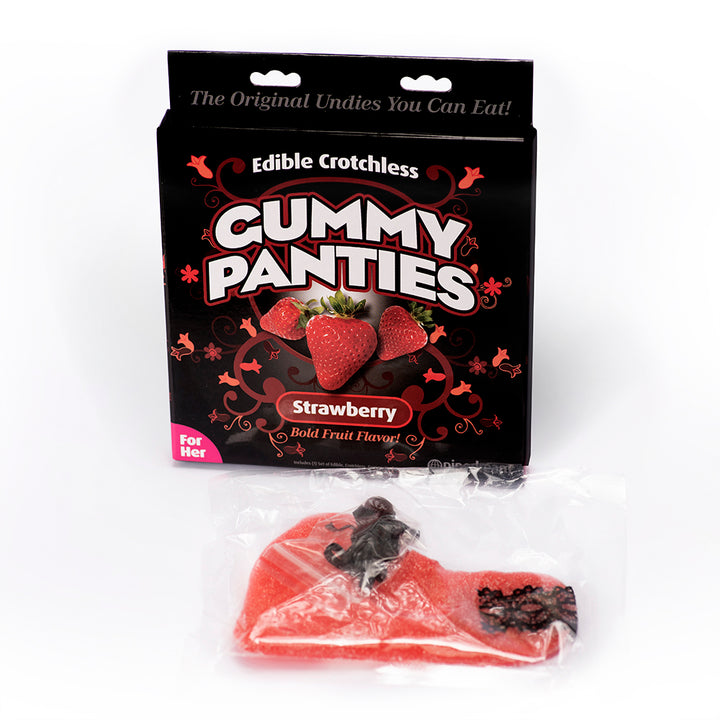 Pipedreams Edible Crotchless Gummy Panties - Strawberry