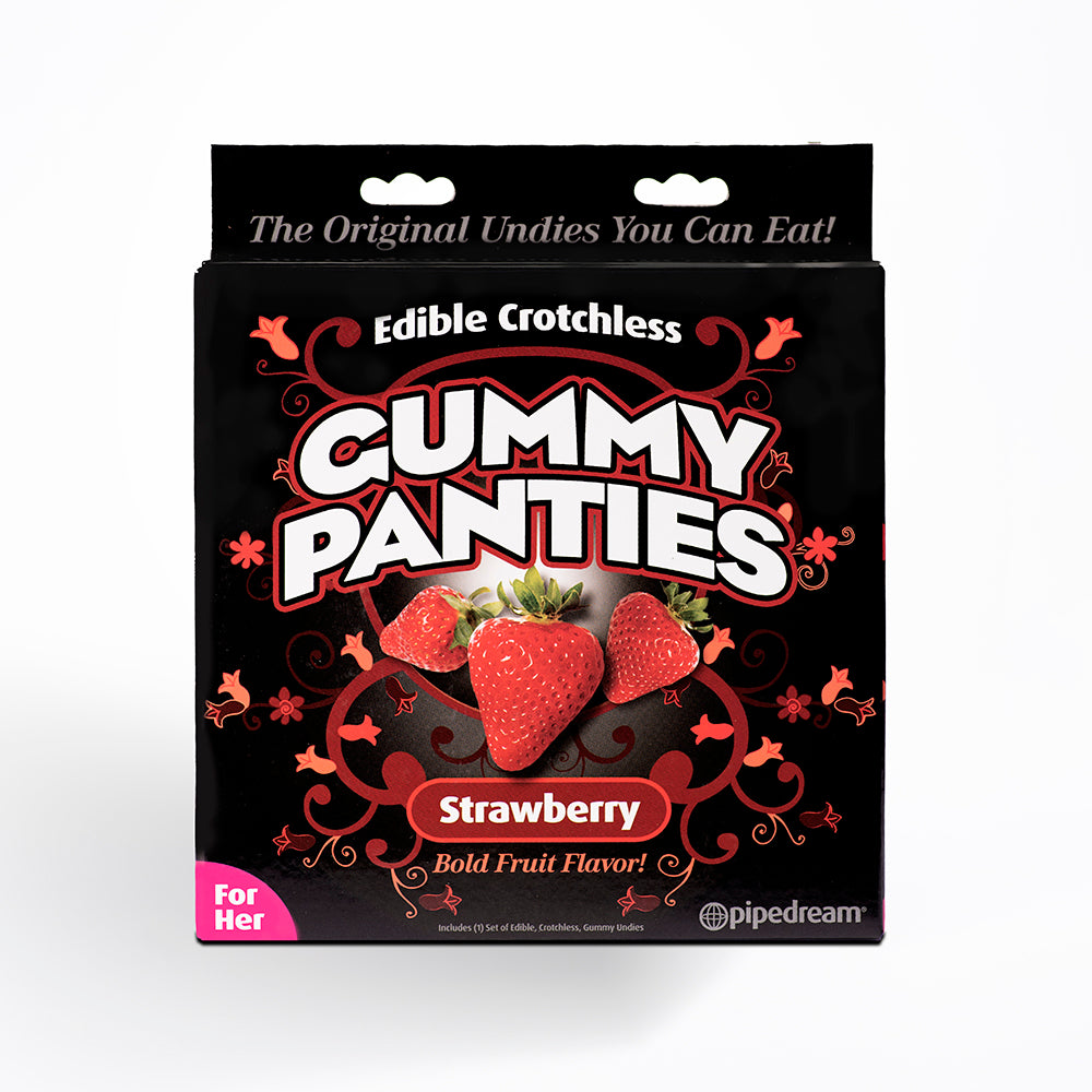 Pipedreams Edible Crotchless Gummy Panties - Strawberry