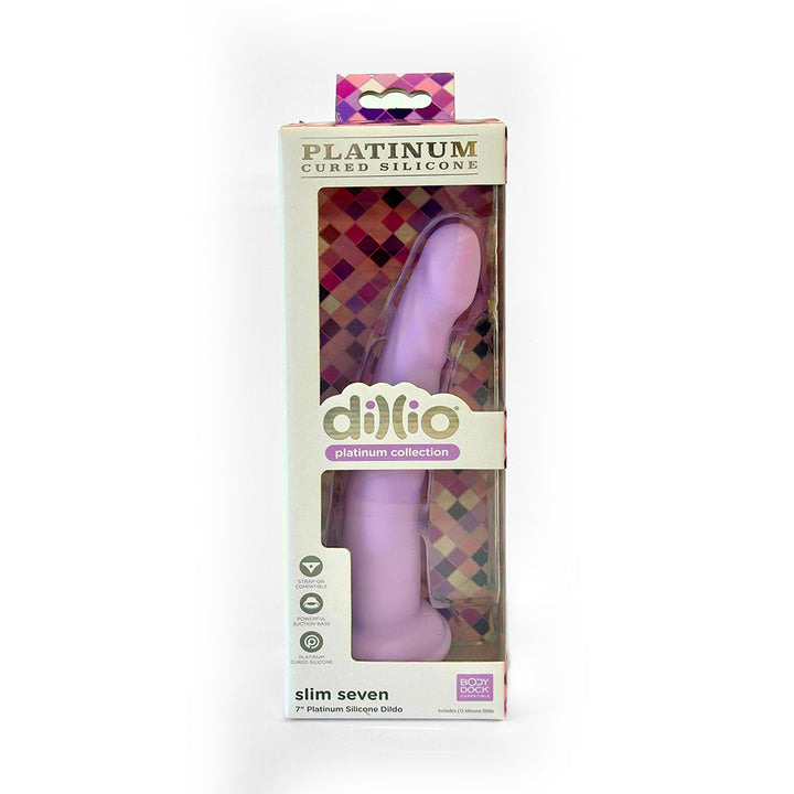 Platinium colletion Dillio-Slim seven  7" silicone dildo