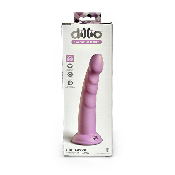 Platinium colletion Dillio-Slim seven  7" silicone dildo