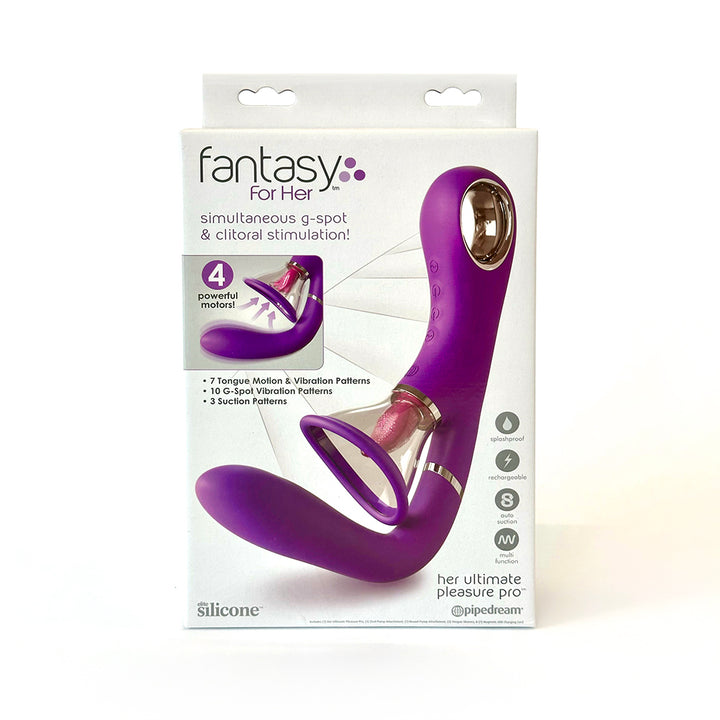 Pipedreams Fantasy For Her Ultimate Pleasure Pro Rechargeable Silicone Vibrator