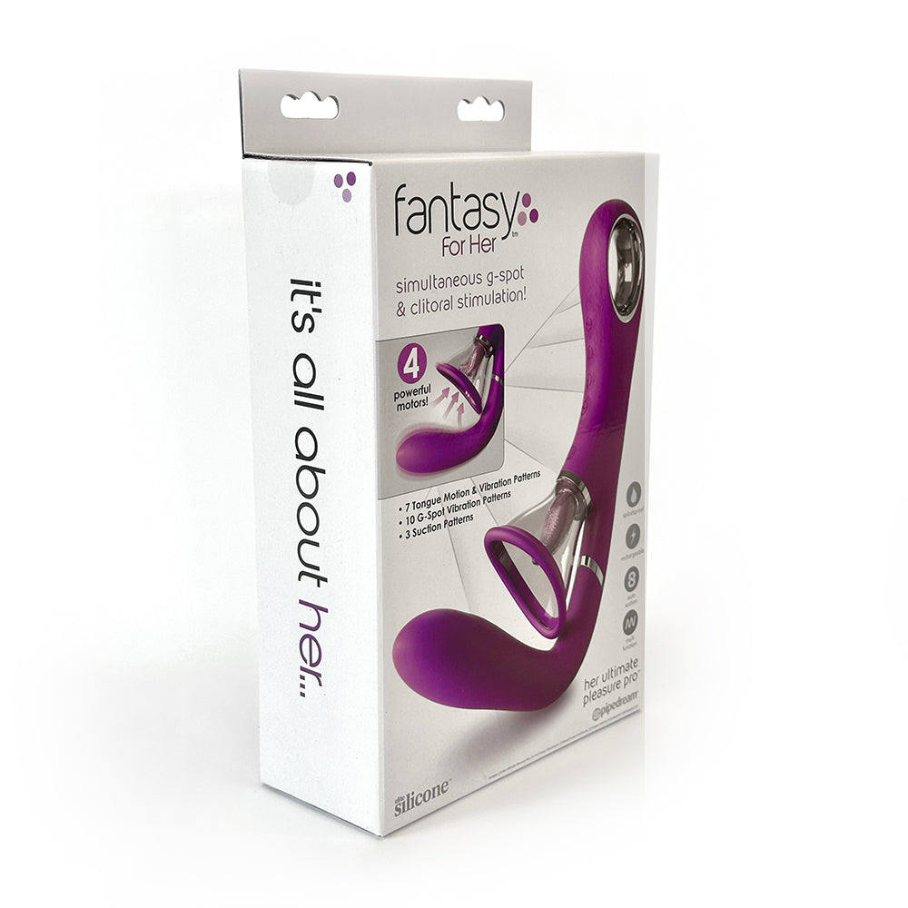 Pipedreams Fantasy For Her Ultimate Pleasure Pro Rechargeable Silicone Vibrator