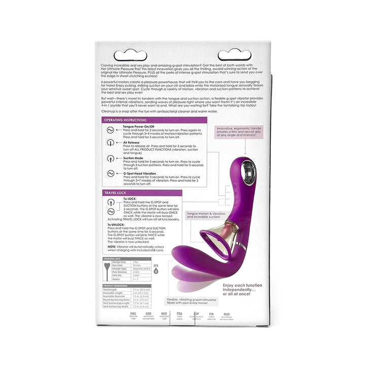 Pipedreams Fantasy For Her Ultimate Pleasure Pro Rechargeable Silicone Vibrator