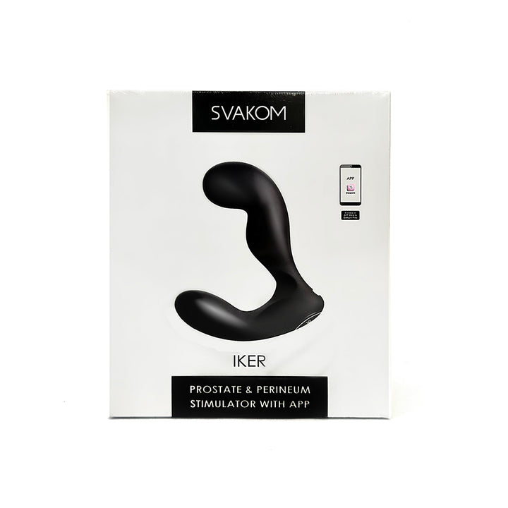 Svakom Iker Silicone Prostate & Perineum Vibrator - Black