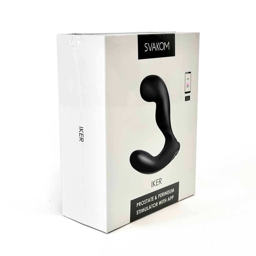 Svakom Iker Silicone Prostate & Perineum Vibrator - Black