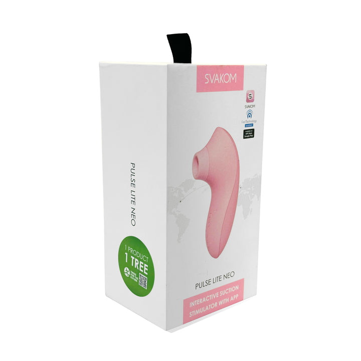 Svakom  Pulse Lite Neo Interactive Suction Stimulator - Pale Rosette