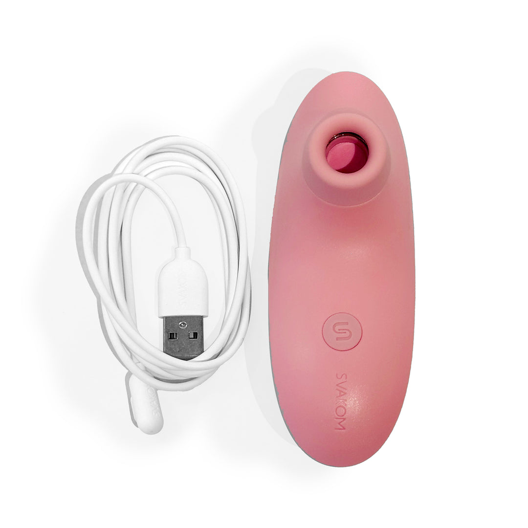 Svakom  Pulse Lite Neo Interactive Suction Stimulator - Pale Rosette