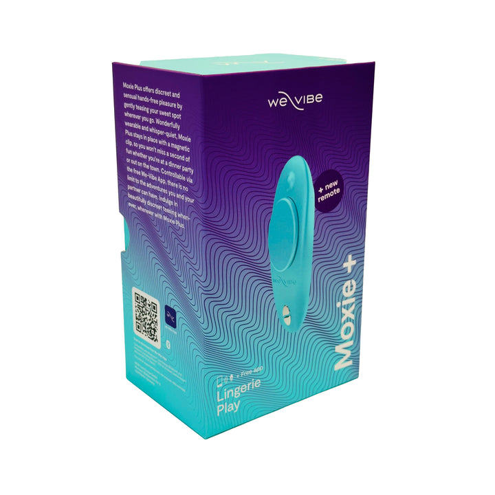 We-Vibe Moxie+ Wearable Silicone Panty Vibe - Aqua