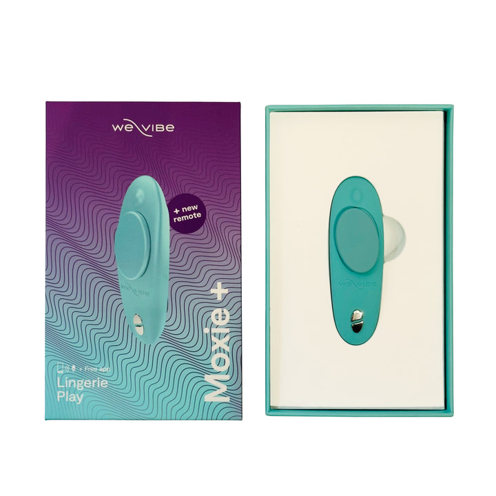 We-Vibe Moxie+ Wearable Silicone Panty Vibe - Aqua