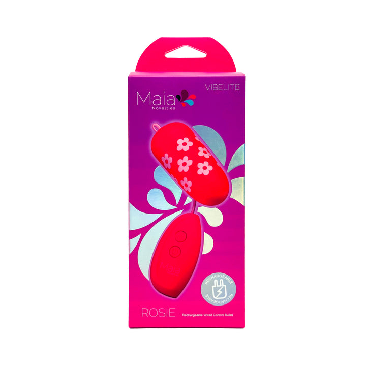 VIBELITE Rosie Rechargeable Wired Control Bullet Silicone Print