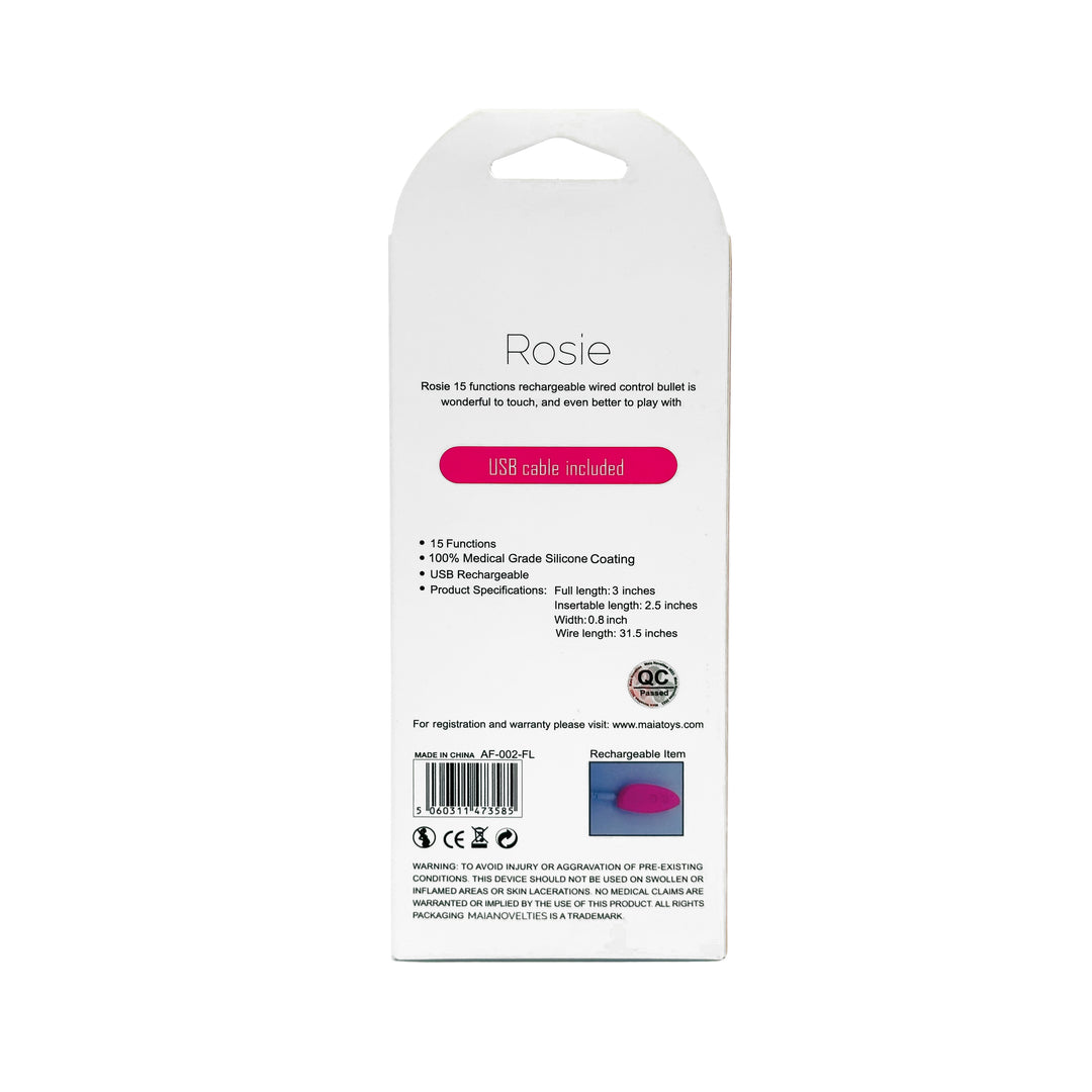 VIBELITE Rosie Rechargeable Wired Control Bullet Silicone Print