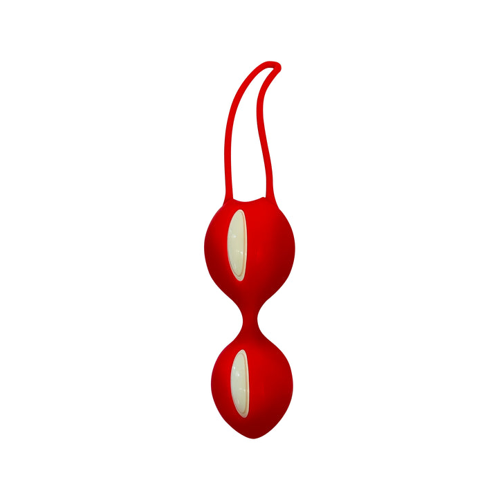 Fun Factory Smartballs Duo Silicone Kegel Balls - India Red